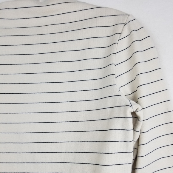 Kate Spade Saturday Ivory Striped Cotton Top Sz S - Picture 7 of 11